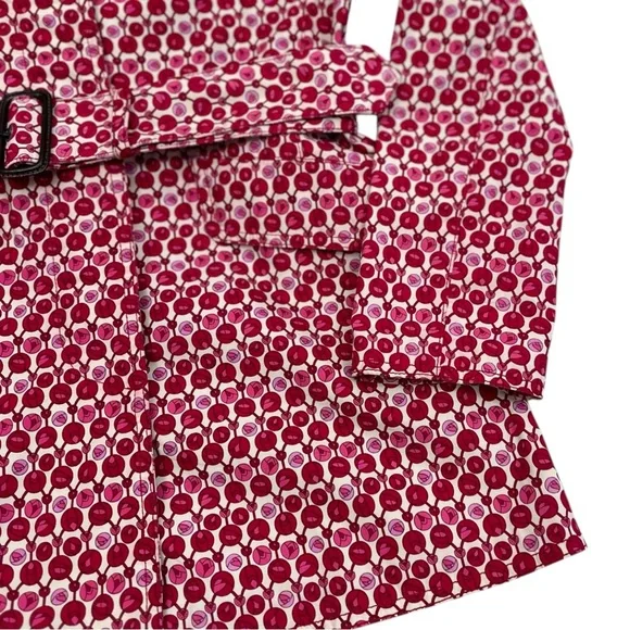 Gap 2006 Belted Trench Coat Roses - Size XS - Picture 4 of 8